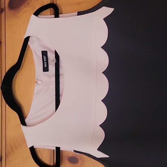 Nine West Dresses & Skirts - NINE WEST PINK & Black Crepe Sheath Dress - Women SZ 16 NWT